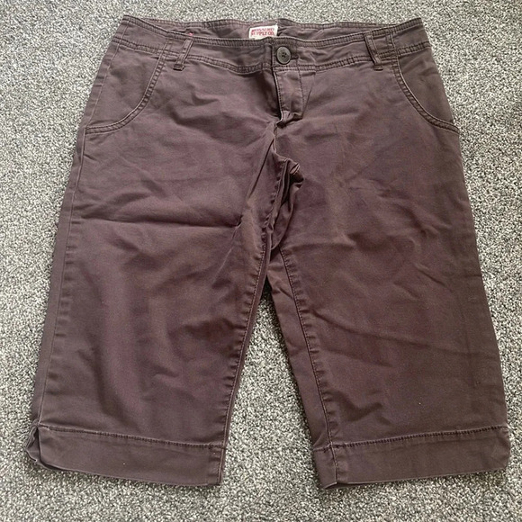 Mossimo brown Capri pants 7 - Picture 1 of 2